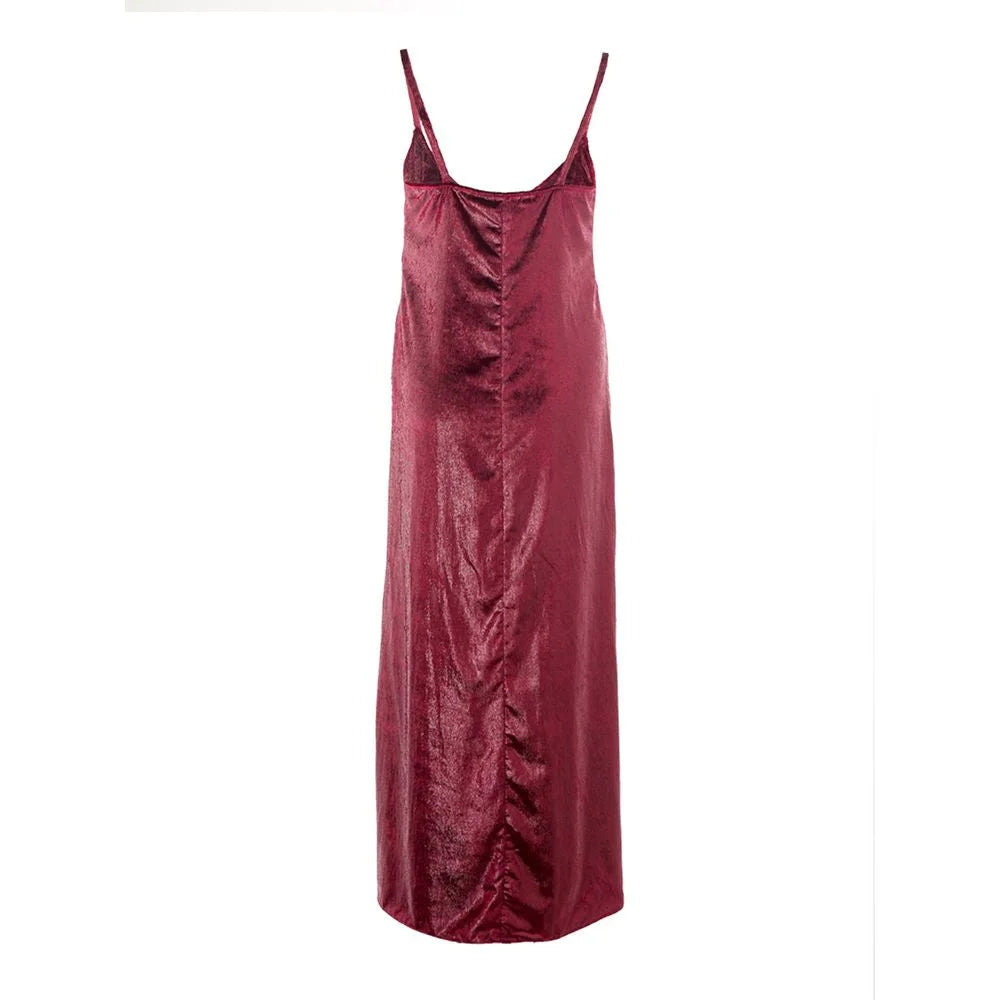 Lardini Bordeaux Polyester Cocktail - IT40|S - Dresses