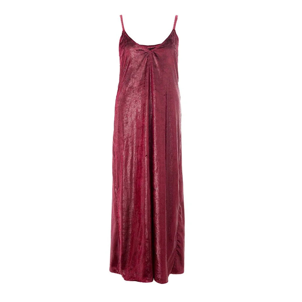 Lardini Bordeaux Polyester Cocktail - IT40|S - Dresses