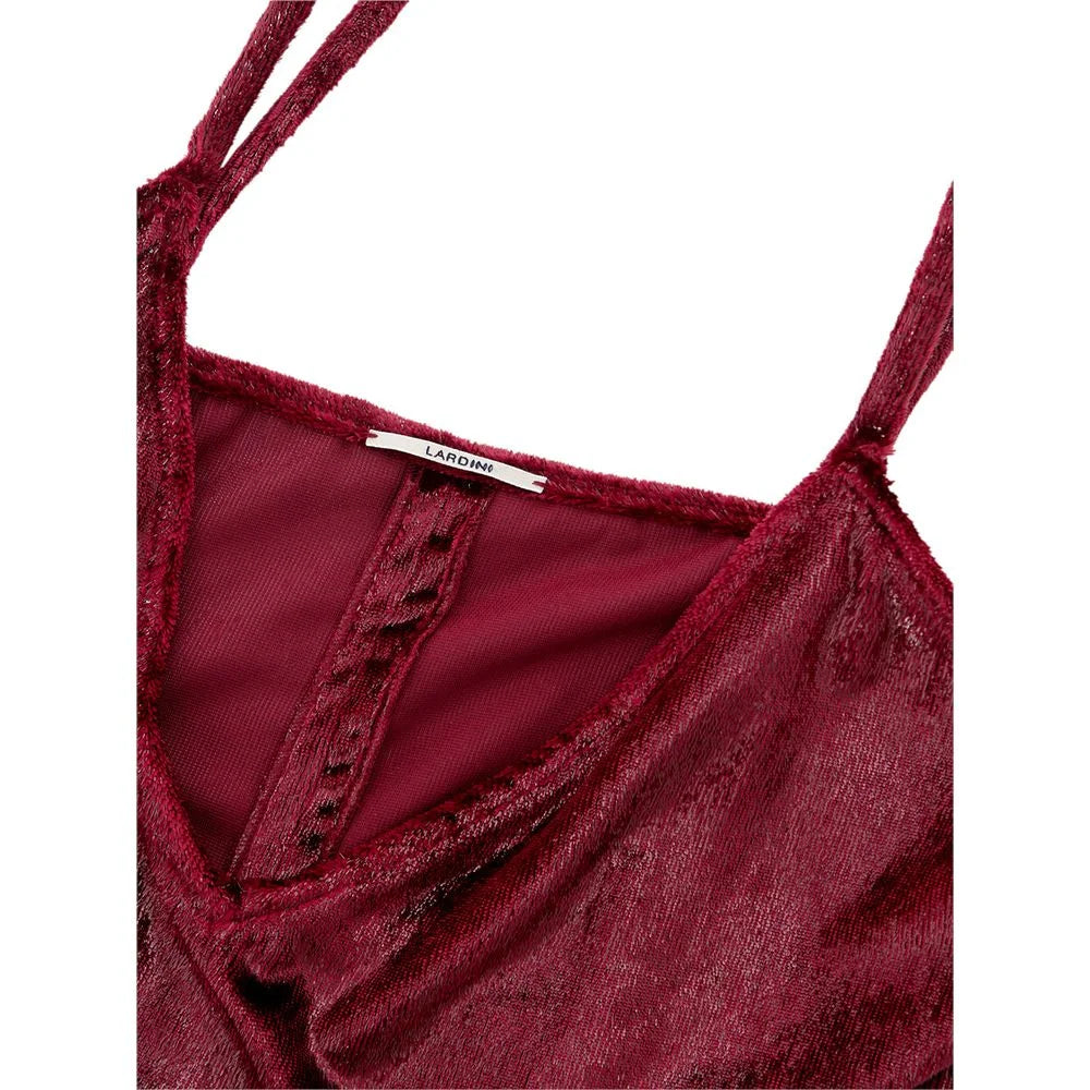 Lardini Bordeaux Polyester Cocktail - IT40|S - Dresses