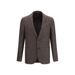 Lardini Brown Wool Oves Aries Blazer