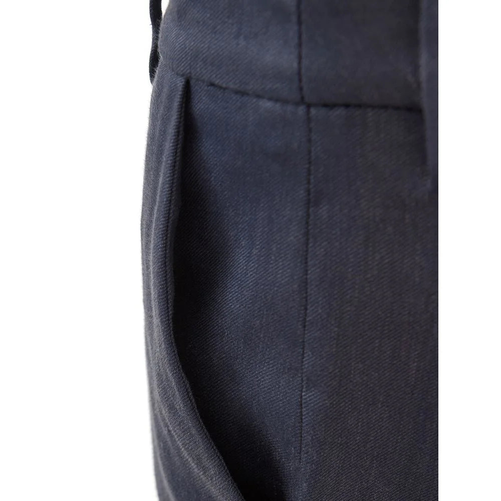 Lardini Chic Blue Linen Trousers - IT40|S
