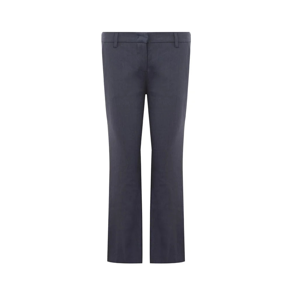 Lardini Chic Blue Linen Trousers - IT40|S