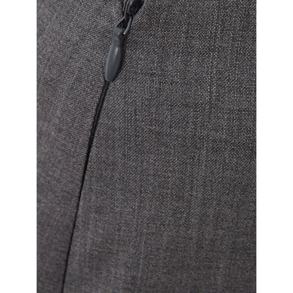 Lardini Chic Gray Wool Pencil Skirt - IT40|S - Skirts