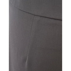 Lardini Chic Gray Wool Trousers for Sophisticated Style - IT40|S