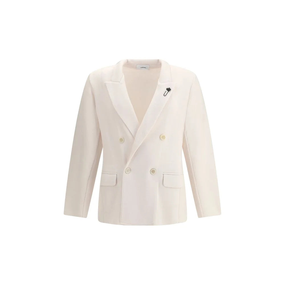 Lardini Cream Wool Coat