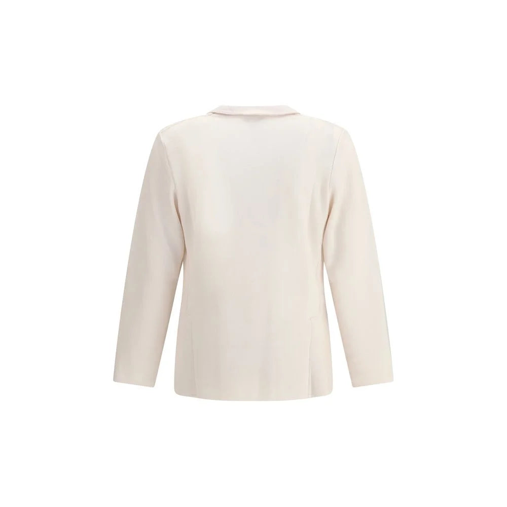 Lardini Cream Wool Coat