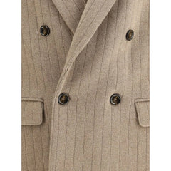 Lardini Double-breasted Knit Jacket - S
