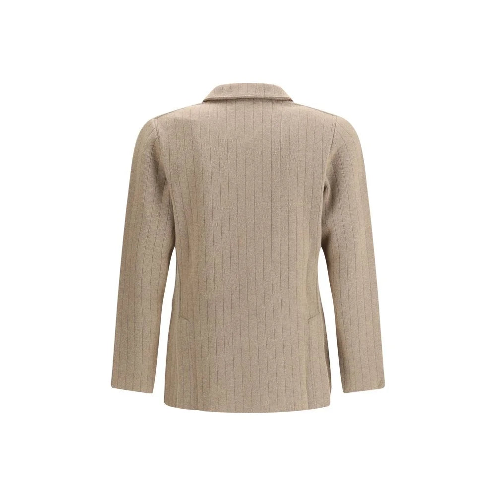 Lardini Double-breasted Knit Jacket - S - Sport Jackets