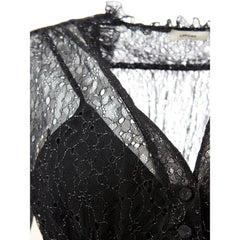 Lardini Elegant Black Nylon Dress - IT40|S - Dresses