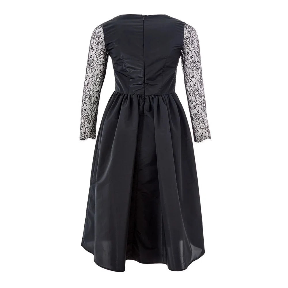 Lardini Elegant Black Polyester Dress - IT40|S - Dresses