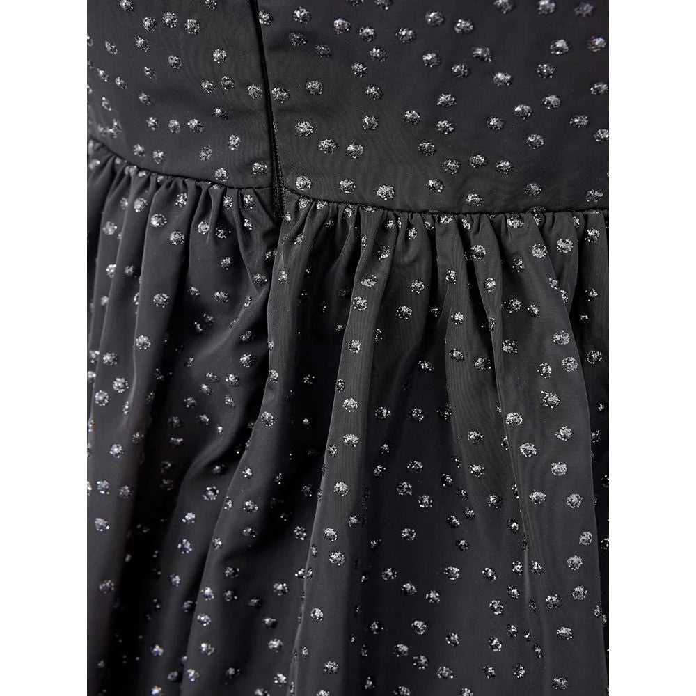 Lardini Elegant Black Polyethylene Dress - IT40|S - Dresses