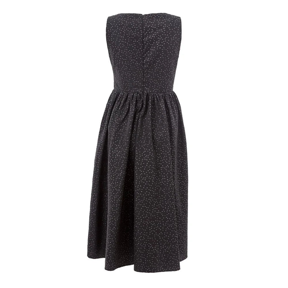 Lardini Elegant Black Polyethylene Dress - IT40|S - Dresses