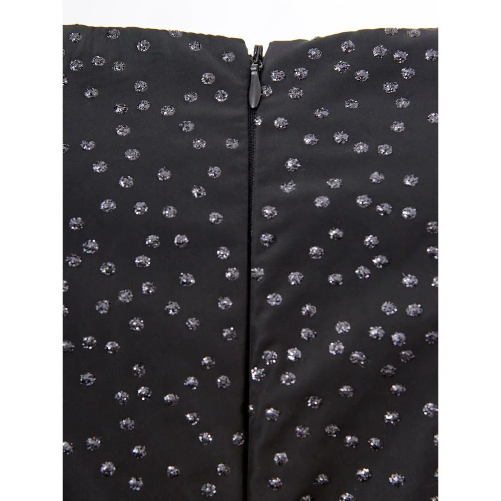 Lardini Elegant Black Polyethylene Dress - IT40|S - Dresses