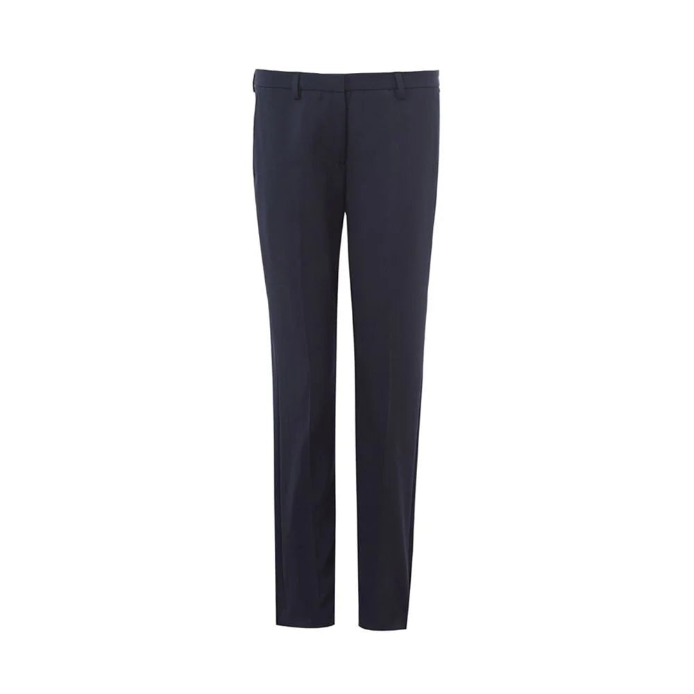 Lardini Elegant Blue Wool Pants for Women - IT40|S - Trousers