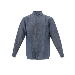 Lardini Elegant Flax Blue Shirt for Men - 42 - Shirts