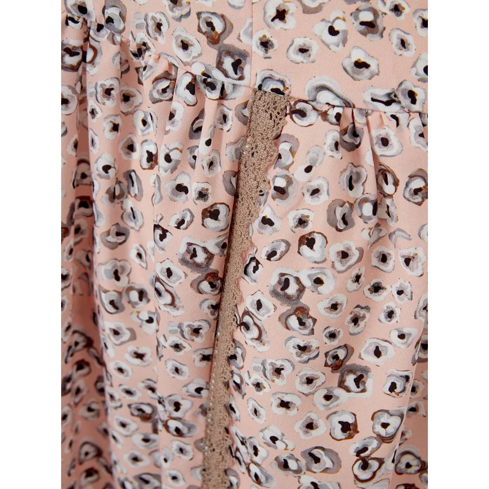 Lardini Elegant Pink Acetate Dress for Evening Elegance - IT40|S - Dresses