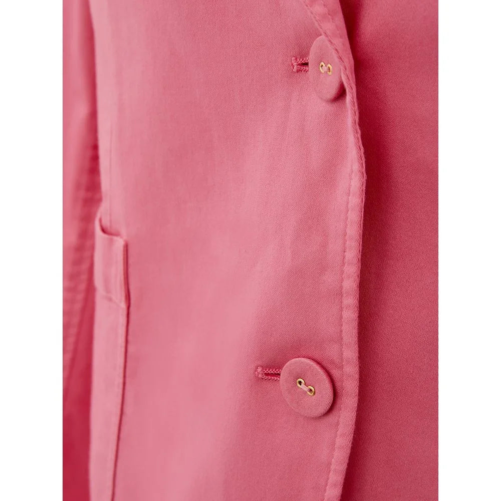 Lardini Elegant Pink Cotton Jacket for Her - Coats & Jackets