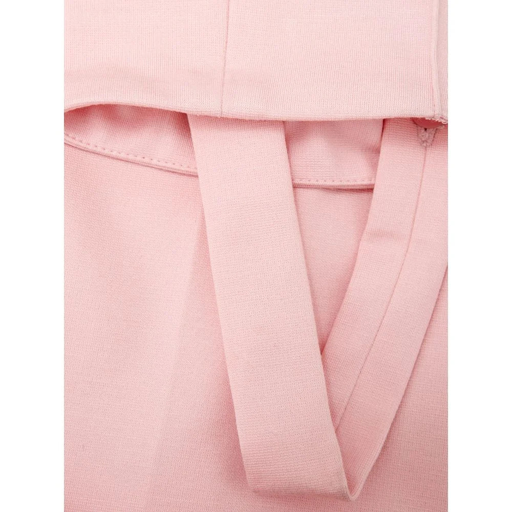 Lardini Elegant Pink Viscose Pants for Chic Style - IT42|M - Trousers