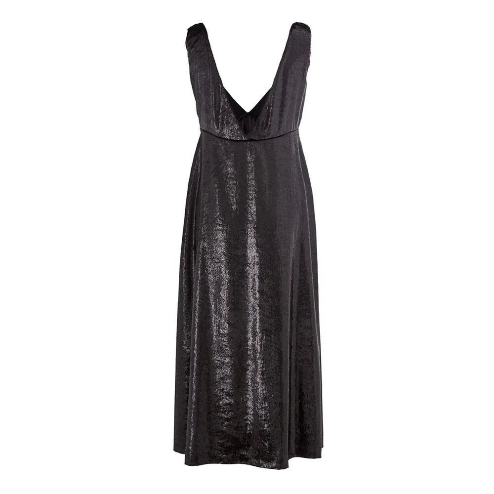 Lardini Elegant Polyester Black Dress - IT40|S - Dresses