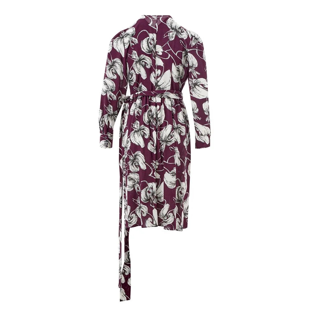 Lardini Elegant Purple Viscose Dress - IT40|S - Dresses