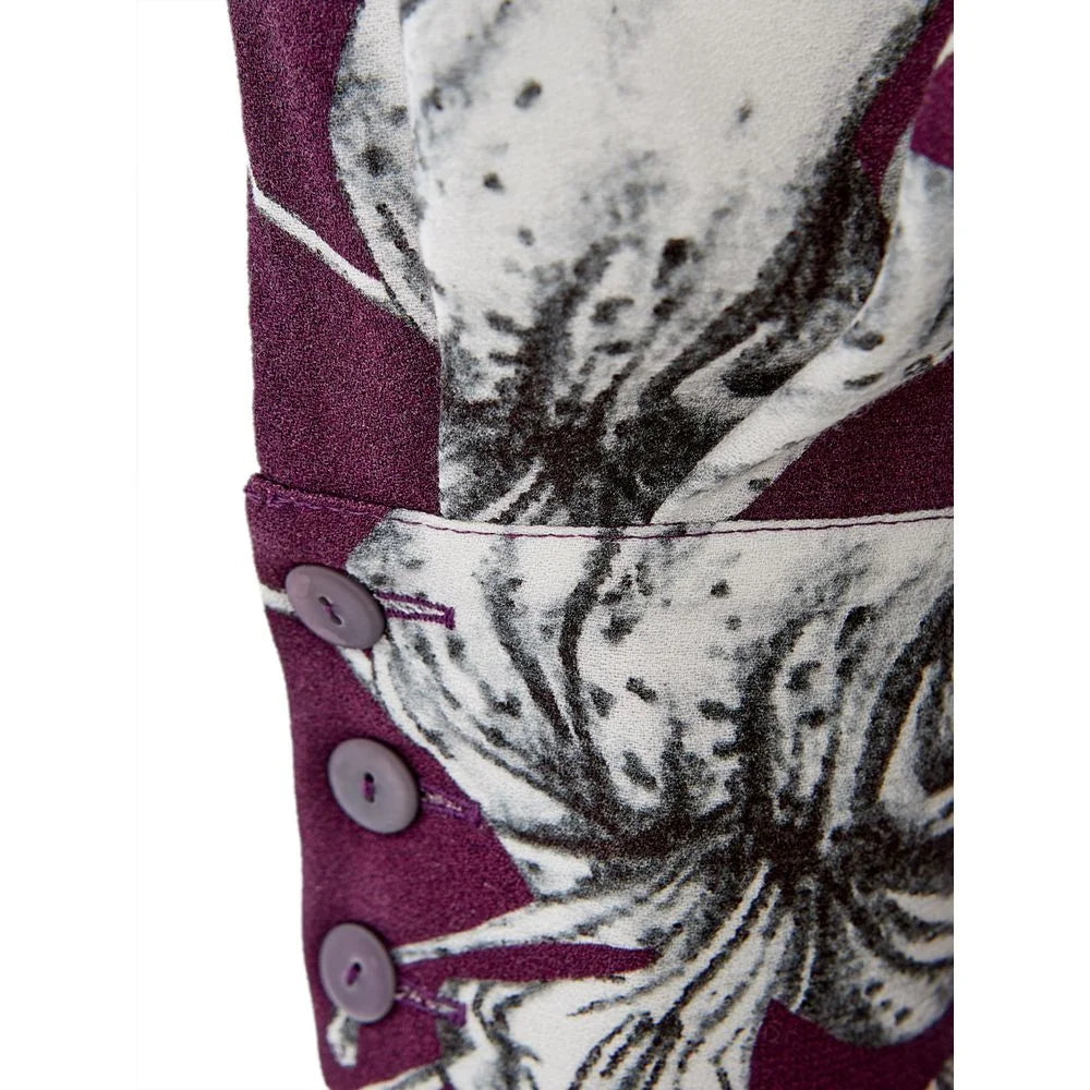 Lardini Elegant Purple Viscose Dress - IT40|S - Dresses