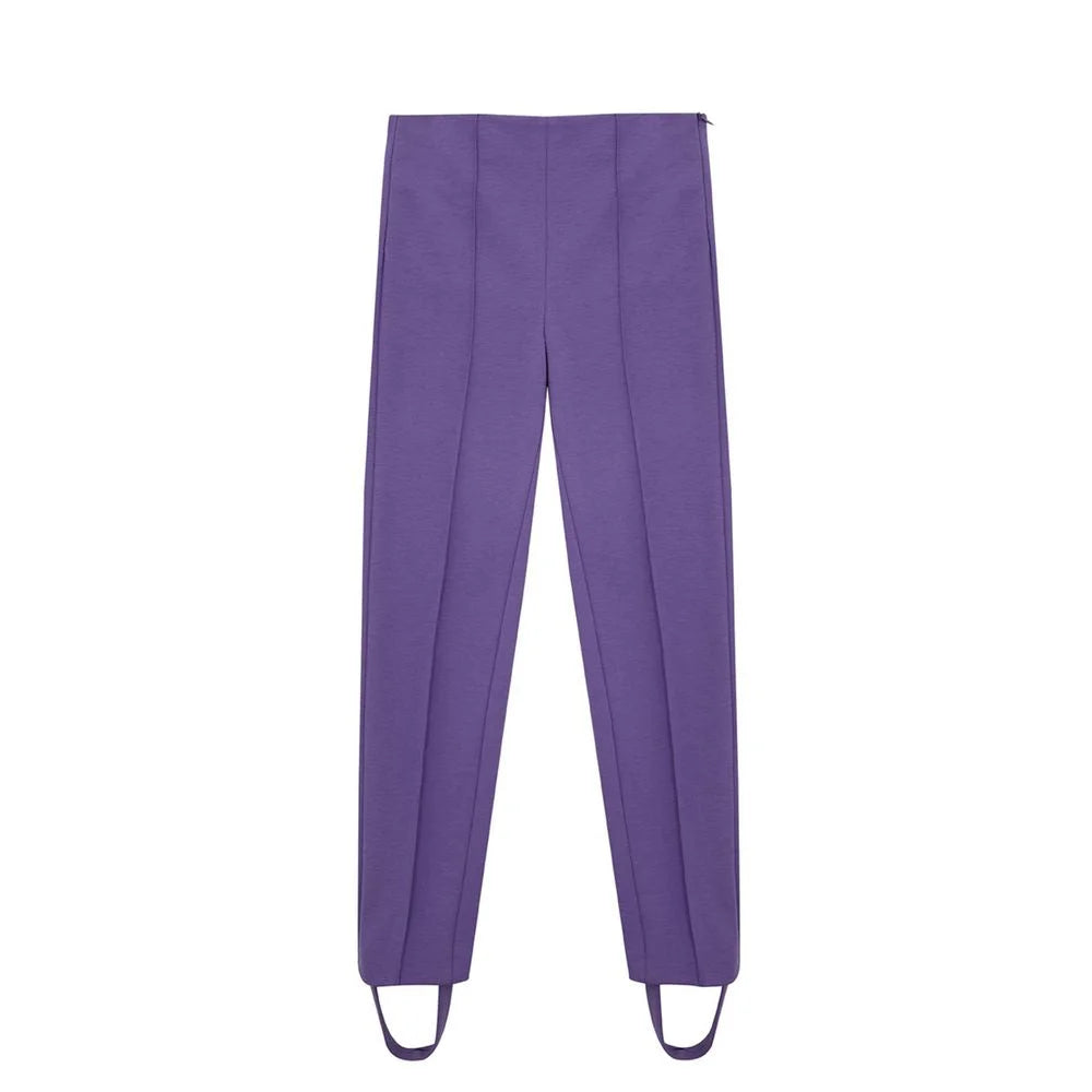 Lardini Elegant Purple Viscose Pants - IT40|S - Trousers