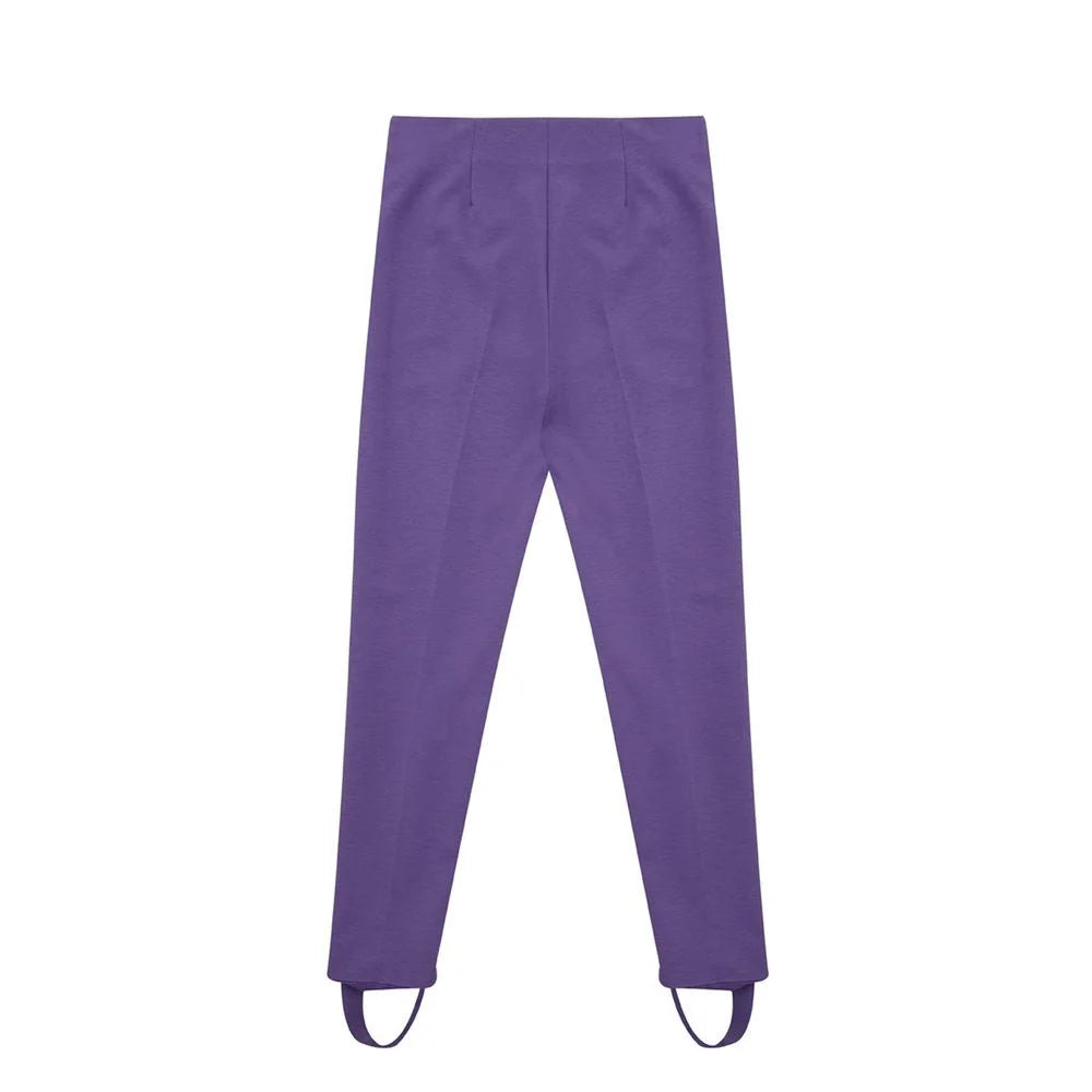 Lardini Elegant Purple Viscose Pants - IT40|S - Trousers