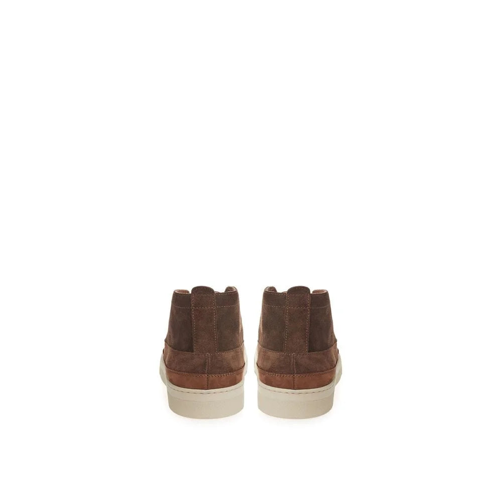 Lardini Elegant Suede Sneakers in Rich Brown - EU40/US7 - Sneakers