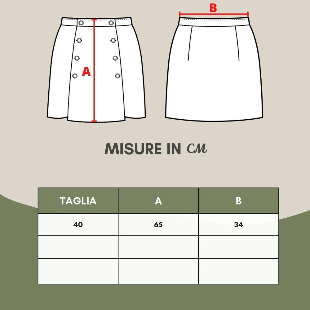 Lardini Elegant Yellow Viscose Skirt for Women - IT40|S - Skirts