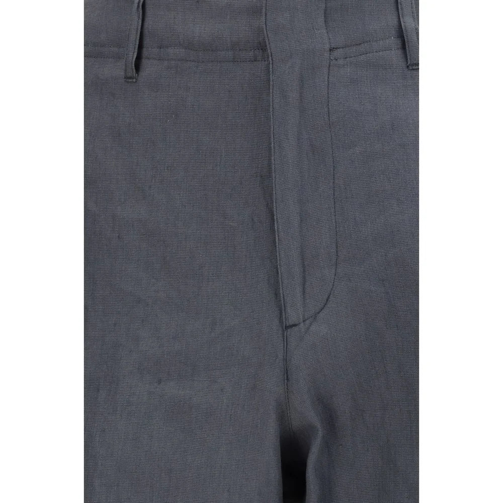 Lardini Gray Linen Cargo Pants - IT44 | XS