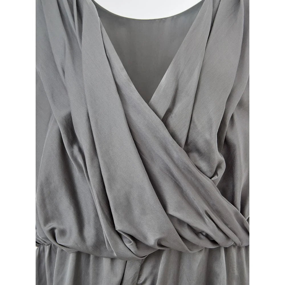 Lardini Gray Silk Long - IT40|S - Dresses