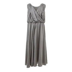 Lardini Gray Silk Long - IT40|S - Dresses
