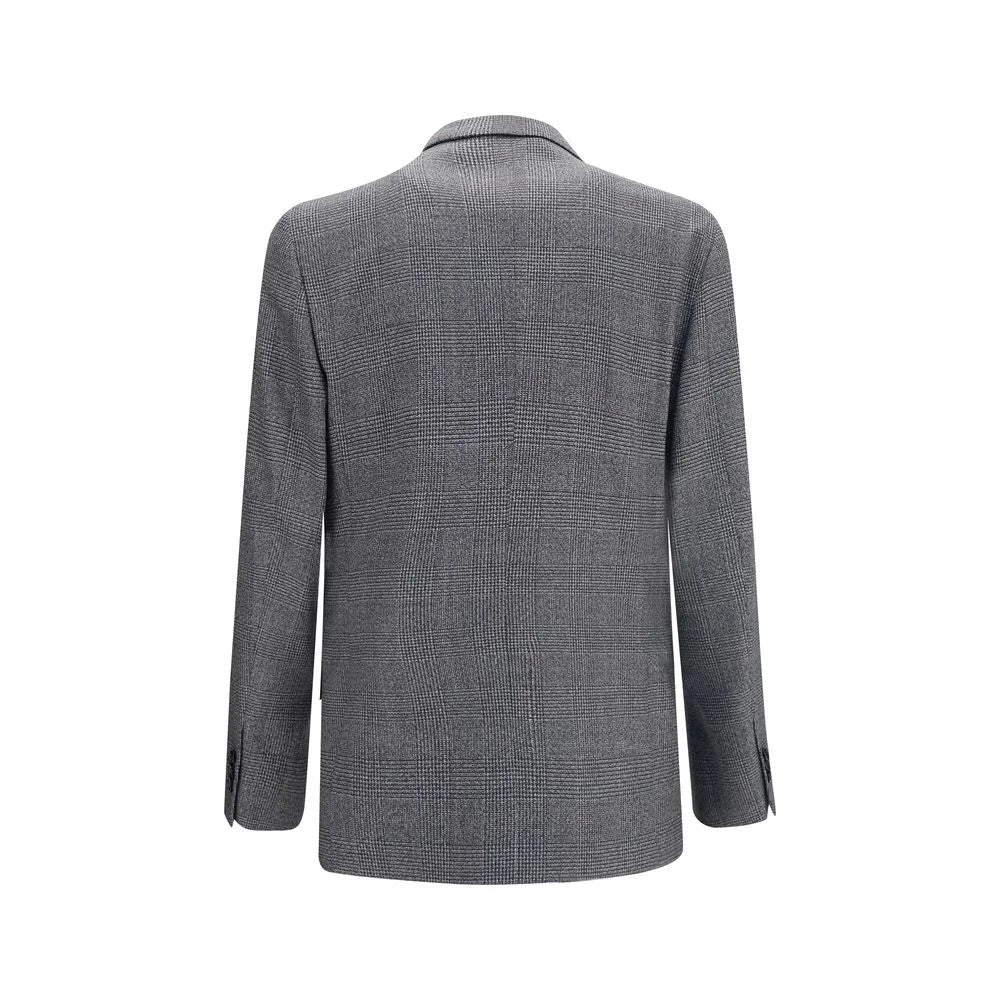 Lardini Gray Wool Oves Aries Blazer