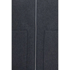 Lardini Gray Wool Oves Aries Sleeveless Jacket