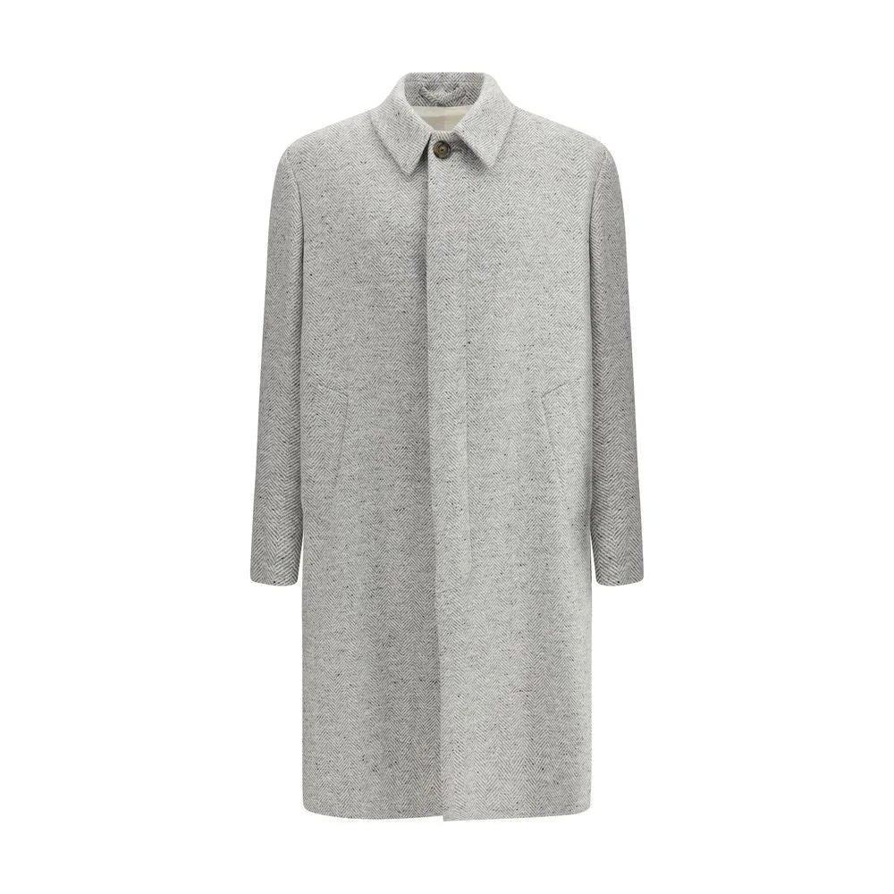 Lardini Herringbone patterned Coat - Overcoats