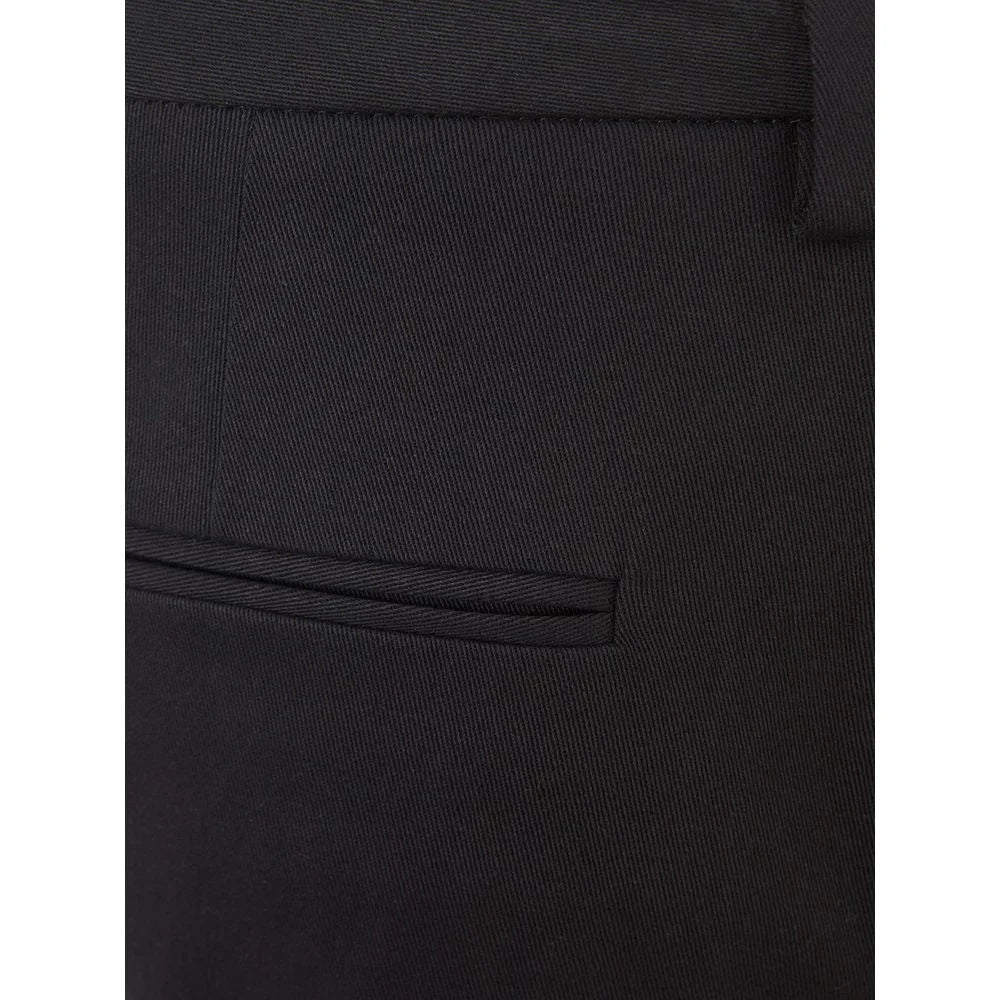Lardini Italian Elegance Cotton Black Trousers - IT40|S - Trousers