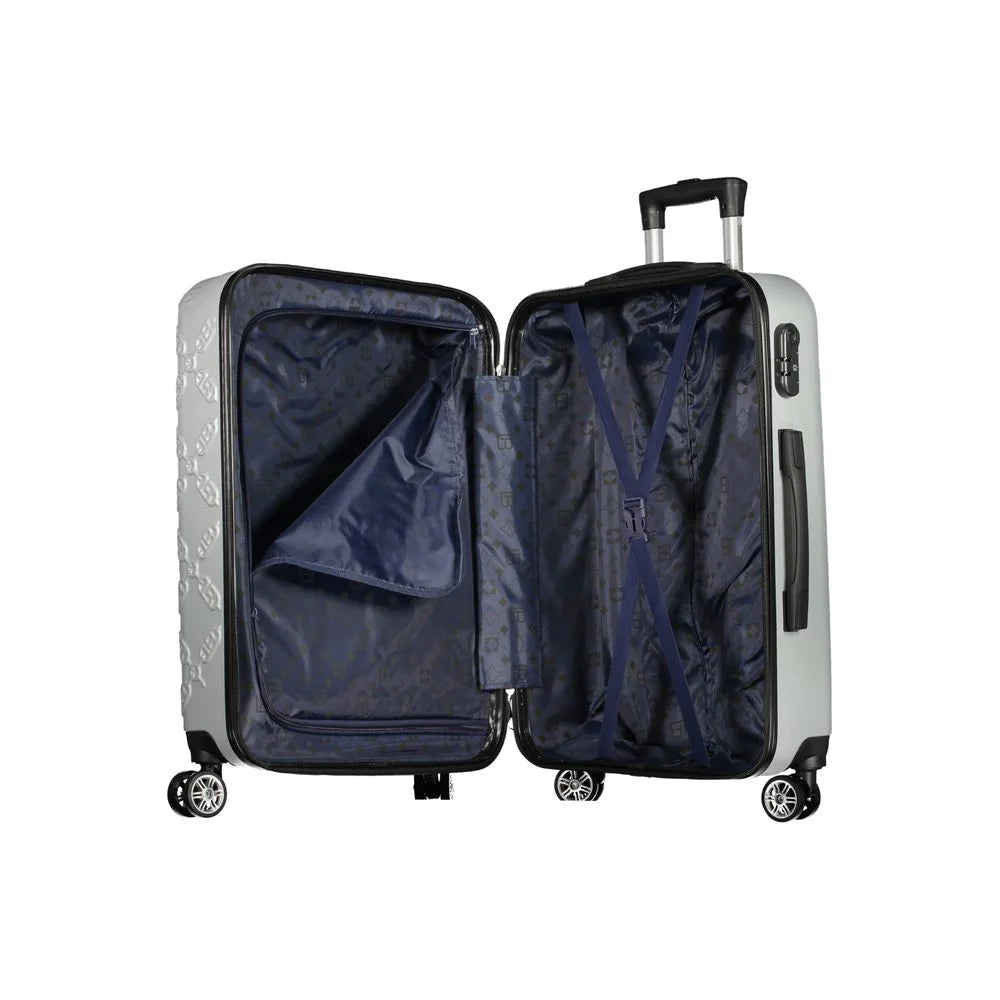 Laura Biagiotti Argento Poliuretano Women’s Travel Trolley Set