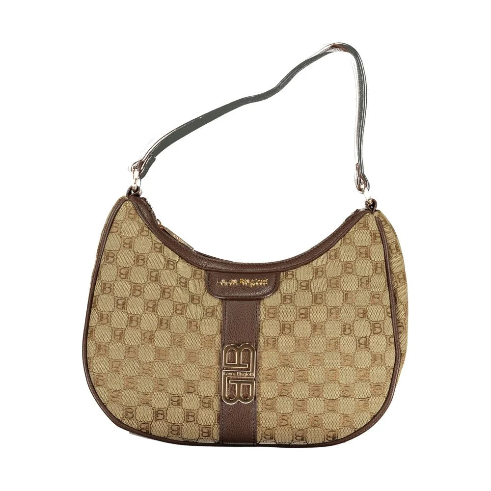 Laura Biagiotti Beige Polyester Handbag