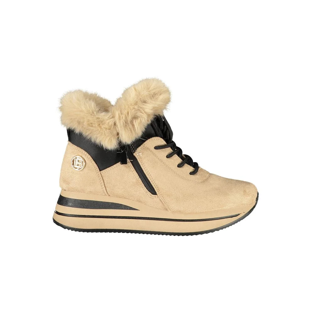 Laura Biagiotti Beige Polyester Women Sneaker - Boots