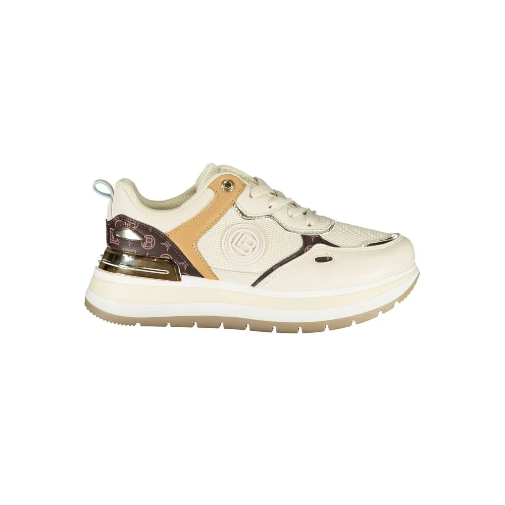 Laura Biagiotti Beige Polyester Women Sneaker - EU38/US8