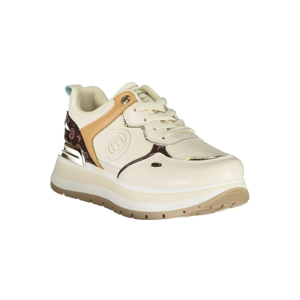 Laura Biagiotti Beige Polyester Women Sneaker - EU38/US8