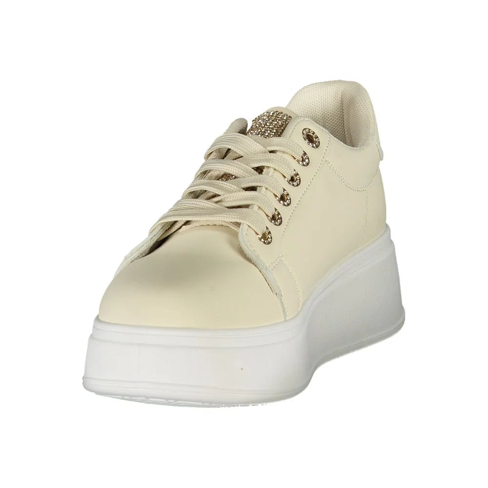 Laura Biagiotti Beige Polyester Women Sneaker - Sneakers