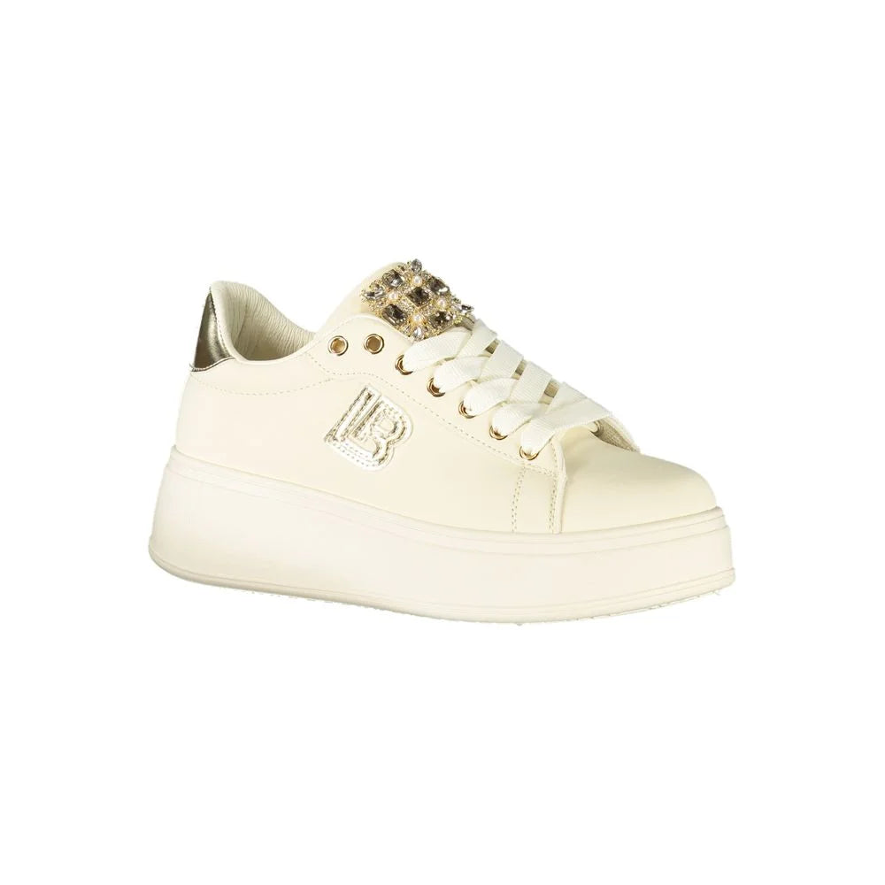 Laura Biagiotti Beige Polyester Women Sneaker - Sneakers