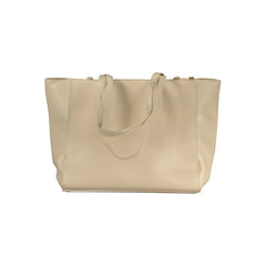 Laura Biagiotti Beige PVC Women Handbag - Shopper Bags