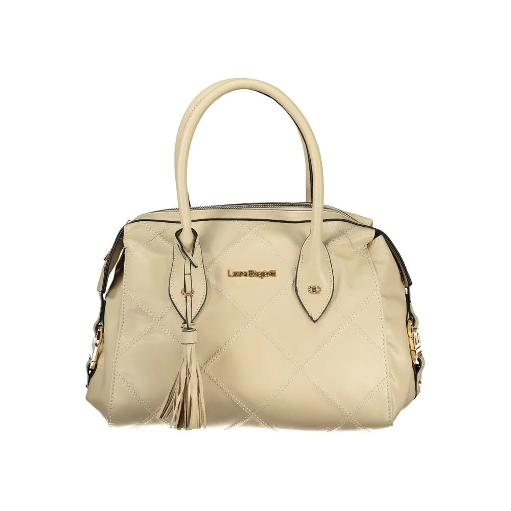 Laura Biagiotti Beige PVC Women Handbag - Shoulder Bags