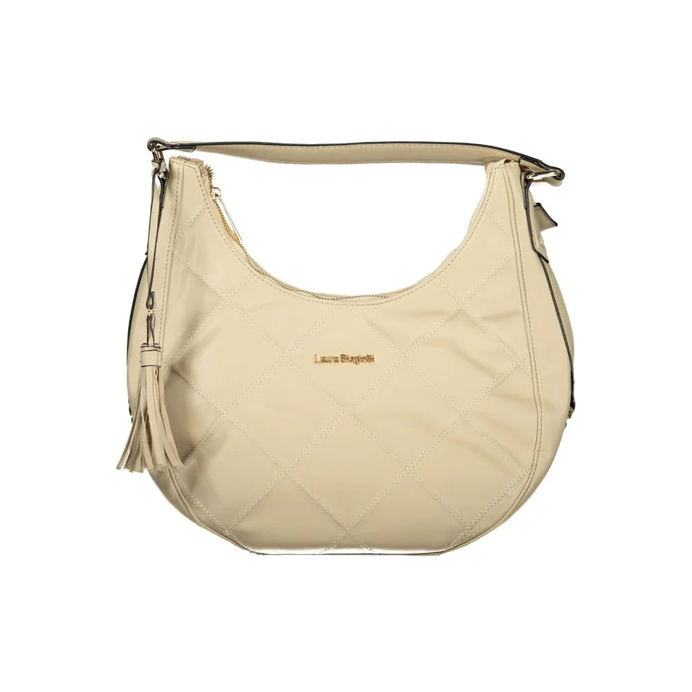 Laura Biagiotti Beige PVC Women Handbag - Shoulder Bags