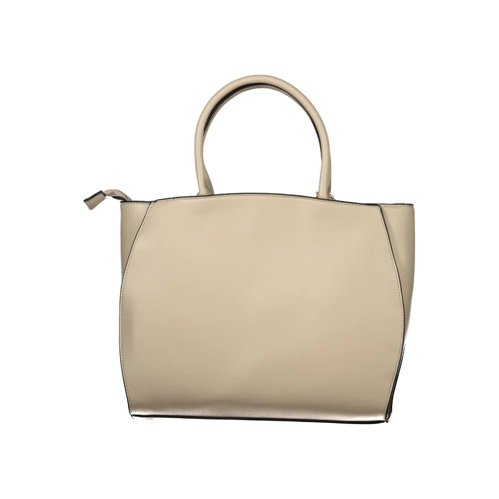 Laura Biagiotti Beige PVC Women Handbag - Shoulder Bags