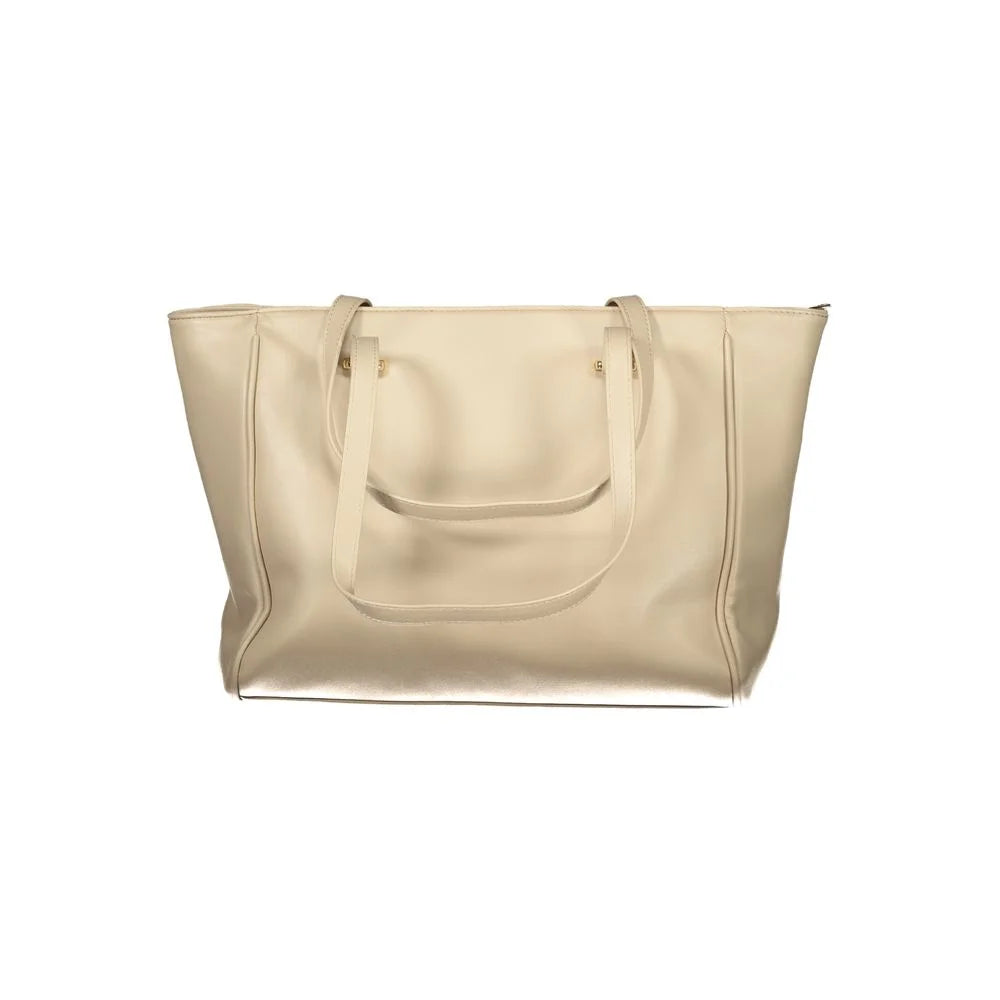 Laura Biagiotti Beige PVC Women Handbag - Shoulder Bags