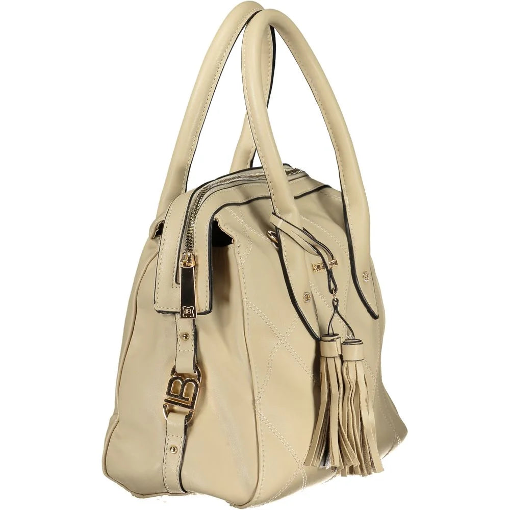 Laura Biagiotti Beige PVC Women Handbag - Shoulder Bags