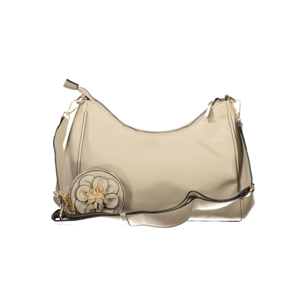 Laura Biagiotti Beige PVC Women Handbag - Shoulder Bags